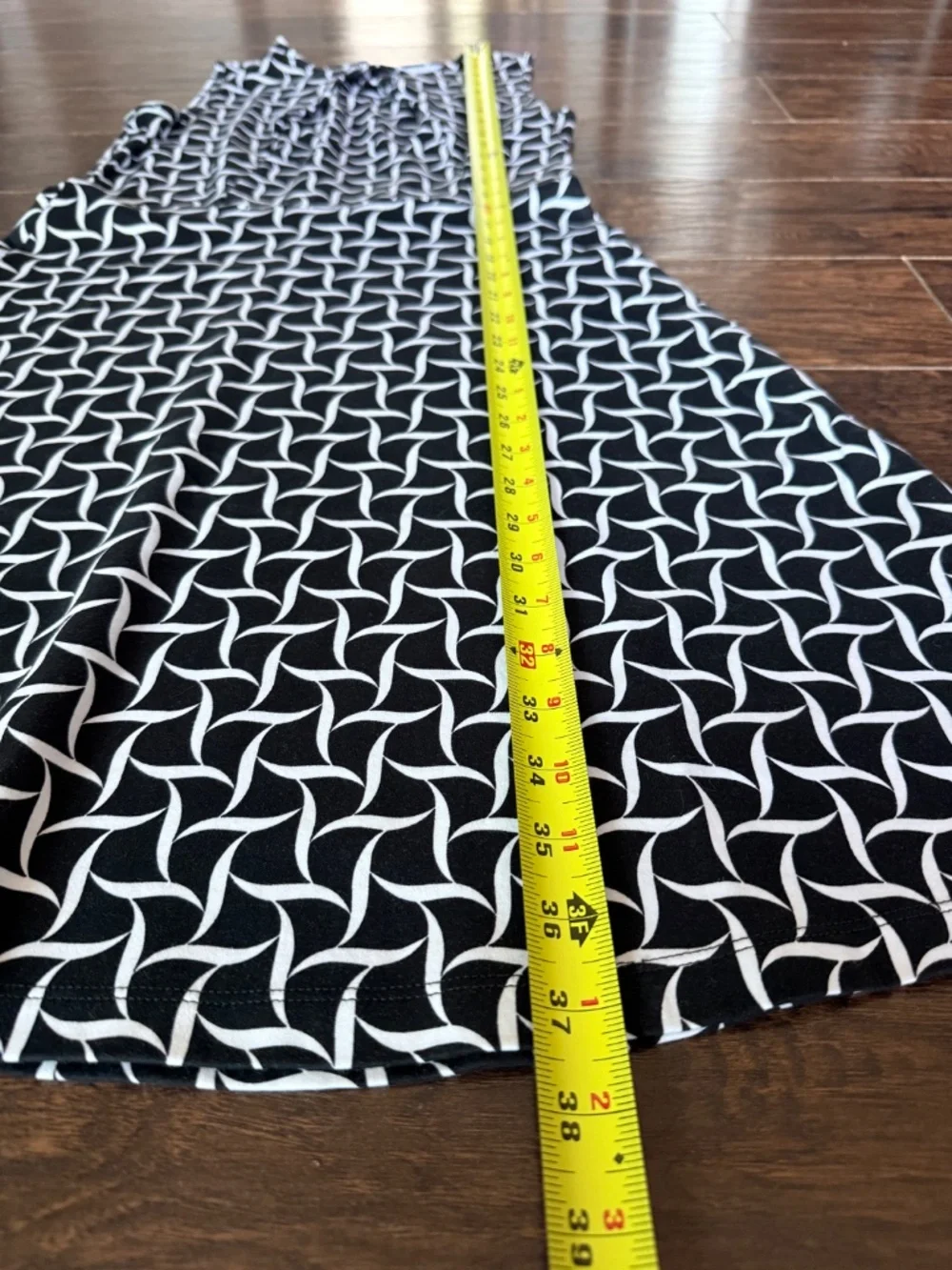 New York & Company Black & White Print Dress Size M - Picture 4 of 7